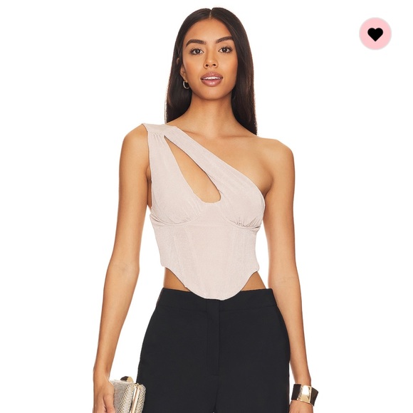 Avana Corset Top in Silver - Picture 3 of 4